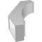 Ekena Millwork 5 1/2-in. W x 16-in. D x 28-in. H Imperial Architectural Grade PVC Knee Brace BRCP055X16X28IMP - alternate 4